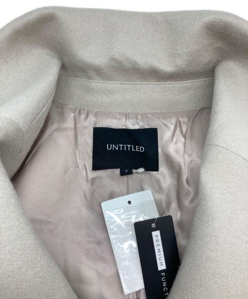 UNTITLED（アンタイトル）UNTITLED (アンタイトル) ビーバーチェスターコート ベージュ サイズ:2の古着・服飾アイテム