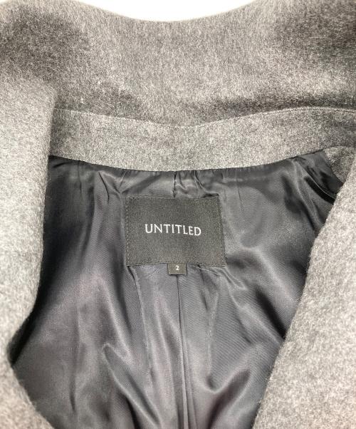 UNTITLED（アンタイトル）UNTITLED (アンタイトル) ビーバーチェスターコート グレー サイズ:2の古着・服飾アイテム