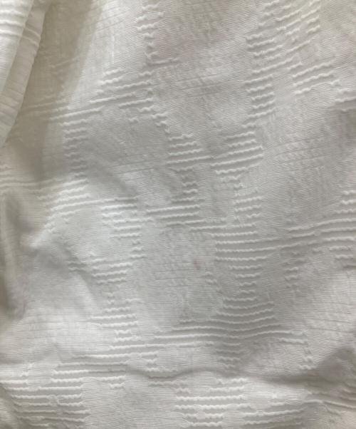 UNITED ARROWS（ユナイテッドアローズ）UNITED ARROWS (ユナイテッドアローズ) フラワー ジャガード セミフレア パンツ ホワイト サイズ:36の古着・服飾アイテム