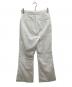 UNITED ARROWS (ユナイテッドアローズ) フラワー ジャガード セミフレア パンツ ホワイト サイズ:36：3500円
