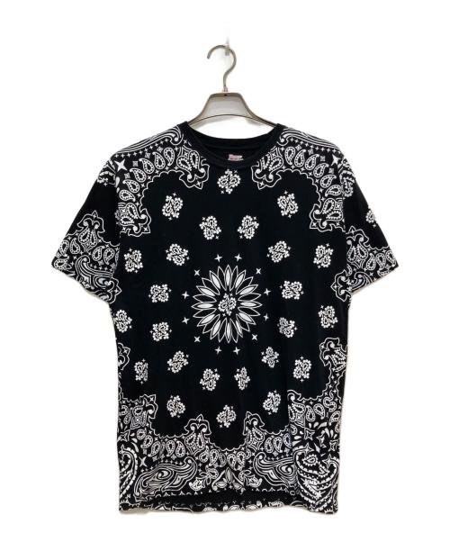Hanes（ヘインズ）Hanes (ヘインズ) Supreme (シュプリーム) Bandana Tagless Tees/バンダナ タグレス ティー ブラック サイズ:Lの古着・服飾アイテム