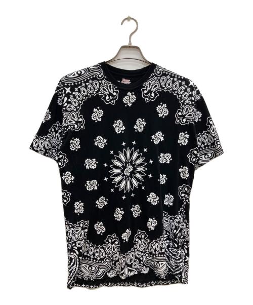 Hanes（ヘインズ）Hanes (ヘインズ) Supreme (シュプリーム) Bandana Tagless Tees/バンダナ タグレス ティー ブラック サイズ:Lの古着・服飾アイテム
