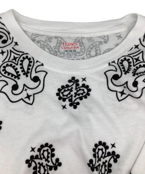 Hanes（ヘインズ）Hanes (ヘインズ) Supreme (シュプリーム) Bandana Tagless Tees/バンダナ タグレス ティー ホワイト サイズ:XLの古着・服飾アイテム
