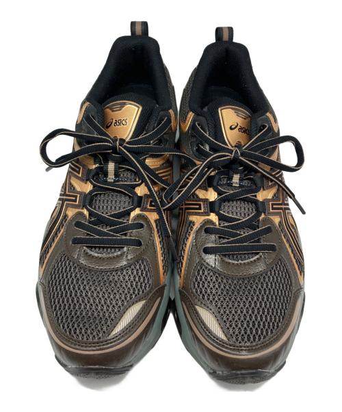 asics（アシックス）asics (アシックス) GEL-QUANTUM KINETIC/ゲル　クォンタム　キネティック ゴールド×ブラウン サイズ:27の古着・服飾アイテム