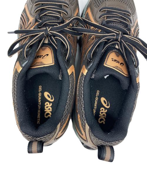 asics（アシックス）asics (アシックス) GEL-QUANTUM KINETIC/ゲル　クォンタム　キネティック ゴールド×ブラウン サイズ:27の古着・服飾アイテム