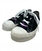Needlesニードルズ）の古着「Asymmetric Ghillie Sneaker/アシンメトリックギリースニーカー」｜ブラック