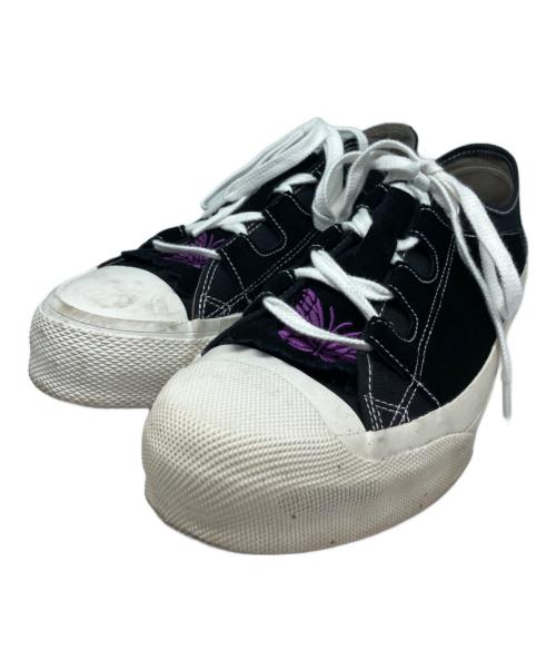 Needles（ニードルズ）Needles (ニードルズ) Asymmetric Ghillie Sneaker/アシンメトリックギリースニーカー ブラック サイズ:9の古着・服飾アイテム