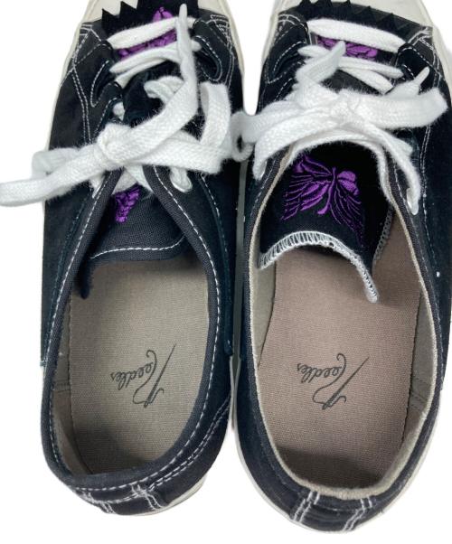 Needles（ニードルズ）Needles (ニードルズ) Asymmetric Ghillie Sneaker/アシンメトリックギリースニーカー ブラック サイズ:9の古着・服飾アイテム