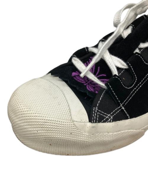 Needles（ニードルズ）Needles (ニードルズ) Asymmetric Ghillie Sneaker/アシンメトリックギリースニーカー ブラック サイズ:9の古着・服飾アイテム