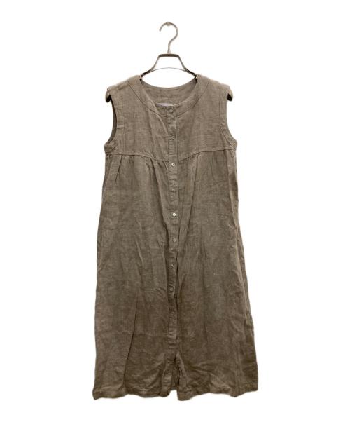 fog linen work（フォグリネンワーク）fog linen work (フォグリネンワーク) ノースリーブワンピース ベージュ サイズ:表記無の古着・服飾アイテム