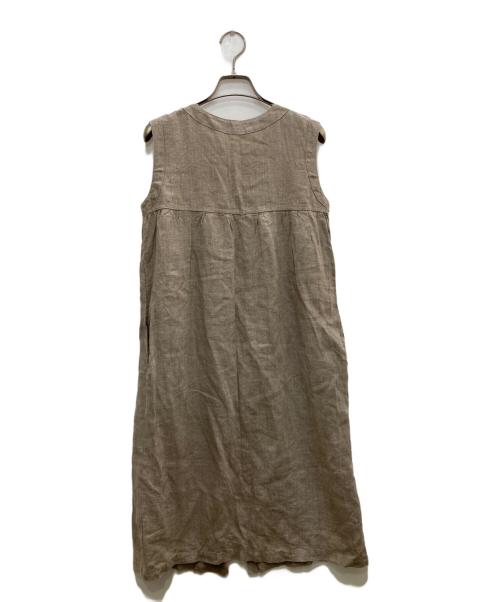 fog linen work（フォグリネンワーク）fog linen work (フォグリネンワーク) ノースリーブワンピース ベージュ サイズ:表記無の古着・服飾アイテム