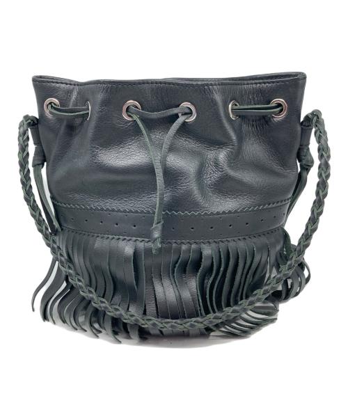 J&M DAVIDSON（ジェイ＆エム デヴィッドソン）J&M DAVIDSON (ジェイ＆エム デヴィッドソン) カーニバルＭ 巾着ショルダーバッグ ブラックの古着・服飾アイテム