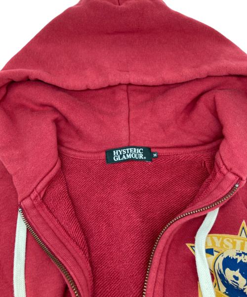 Hysteric Glamour（ヒステリックグラマー）Hysteric Glamour (ヒステリックグラマー) フルジップパーカー レッド サイズ:Ⅿの古着・服飾アイテム
