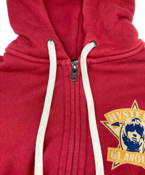 Hysteric Glamour（ヒステリックグラマー）Hysteric Glamour (ヒステリックグラマー) フルジップパーカー レッド サイズ:Ⅿの古着・服飾アイテム