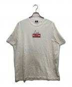 KITH×PEANUTSキス×ピーナッツ）の古着「'Doghouse' Tシャツ/ドッグハウス Tシャツ」｜ホワイト
