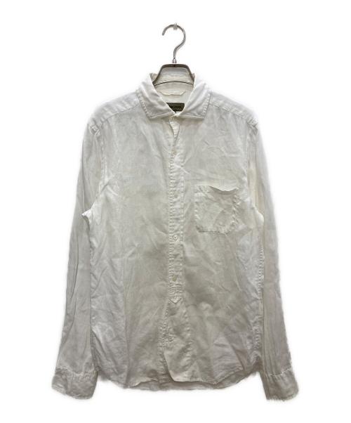 NIGEL CABOURN（ナイジェルケーボン）NIGEL CABOURN (ナイジェルケーボン) BRITISH OFFICERS SHIRT ホワイト サイズ:44の古着・服飾アイテム