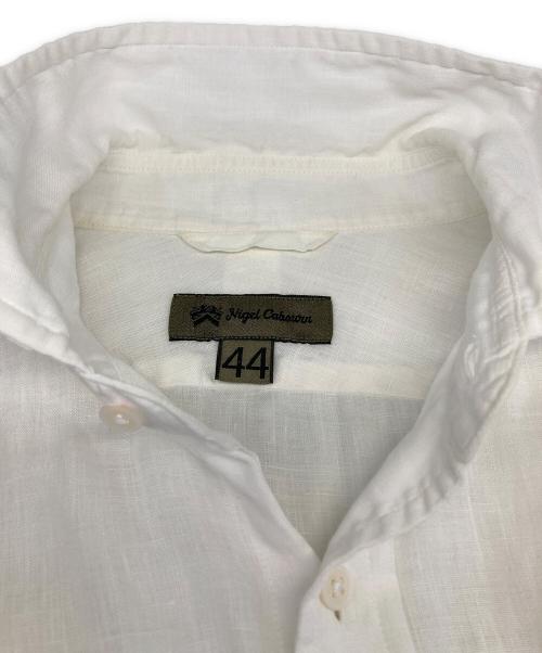 NIGEL CABOURN（ナイジェルケーボン）NIGEL CABOURN (ナイジェルケーボン) BRITISH OFFICERS SHIRT ホワイト サイズ:44の古着・服飾アイテム