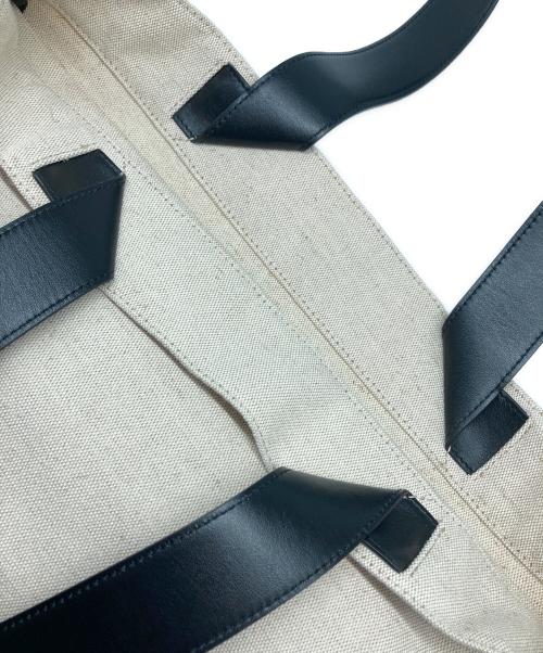 JIL SANDER（ジルサンダー）JIL SANDER (ジルサンダー) BOOK TOTE GRANDE/ブック トート グランデ アイボリー×ブラックの古着・服飾アイテム
