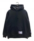 Champion×SUPREMEチャンピオン×シュプリーム）の古着「Hooded Sweatshirt」｜ブラック