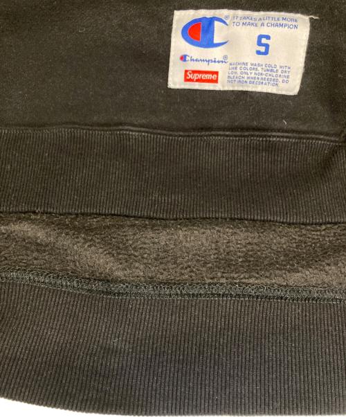 Champion（チャンピオン）Champion (チャンピオン) Supreme (シュプリーム) Hooded Sweatshirt ブラック サイズ:Sの古着・服飾アイテム