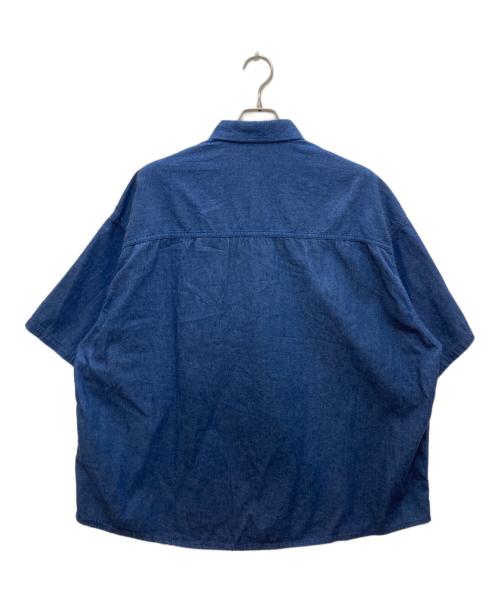 KEBOZ（ケボズ）KEBOZ (ケボズ) S/S DENIM SHIRT インディゴ サイズ:LARGEの古着・服飾アイテム