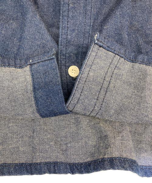 KEBOZ（ケボズ）KEBOZ (ケボズ) S/S DENIM SHIRT インディゴ サイズ:LARGEの古着・服飾アイテム