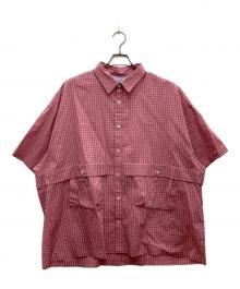 KEBOZ（ケボズ）の古着「MINI CHECK S/S BALL SHIRT」｜ピンク