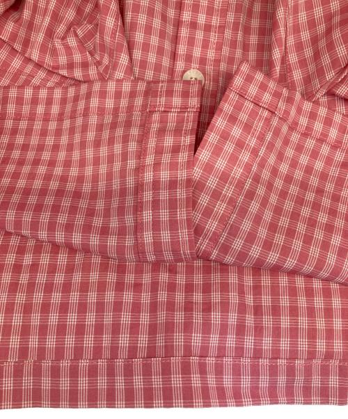 KEBOZ（ケボズ）KEBOZ (ケボズ) MINI CHECK S/S BALL SHIRT ピンク サイズ:LARGEの古着・服飾アイテム