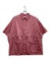 KEBOZ（ケボズ）の古着「MINI CHECK S/S BALL SHIRT」｜ピンク