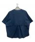 KEBOZ (ケボズ) ジップアップ半袖シャツ ネイビー サイズ:LARGE：8000円