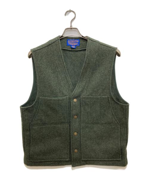 PENDLETON（ペンドルトン）PENDLETON (ペンドルトン) ウールベスト グリーン サイズ:Lの古着・服飾アイテム