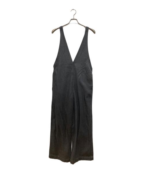 DU JOUR（デュ ジュール）DU JOUR (デュ ジュール) V NECK JEAN SALOPETTE/V ネック ジーンズ サロペット グレー サイズ:Fの古着・服飾アイテム