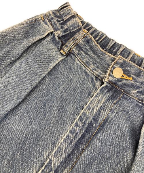 journal standard L'essage（ジャーナルスタンダード レサージュ）journal standard L'essage (ジャーナルスタンダード レサージュ) アンティークデニム ギャザータックパンツ インディゴ サイズ:38の古着・服飾アイテム