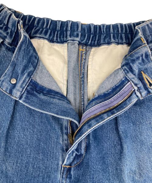 journal standard L'essage（ジャーナルスタンダード レサージュ）journal standard L'essage (ジャーナルスタンダード レサージュ) アンティークデニム ギャザータックパンツ インディゴ サイズ:38の古着・服飾アイテム
