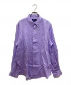POLO RALPH LAURENポロ・ラルフローレン）の古着「リネンシャツ」｜パープル