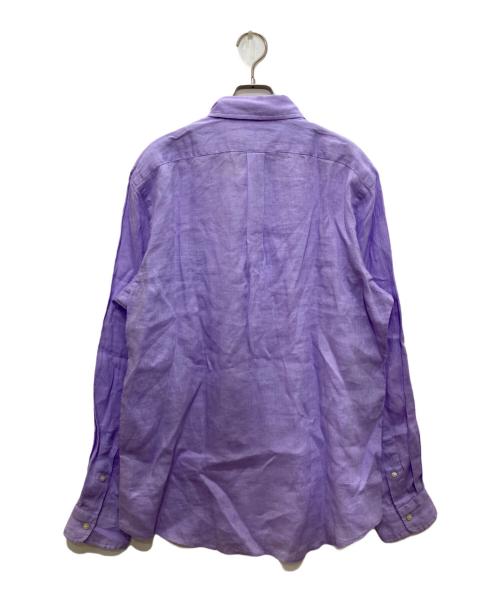 POLO RALPH LAUREN（ポロ・ラルフローレン）POLO RALPH LAUREN (ポロ・ラルフローレン) リネンシャツ パープル サイズ:L 未使用品の古着・服飾アイテム