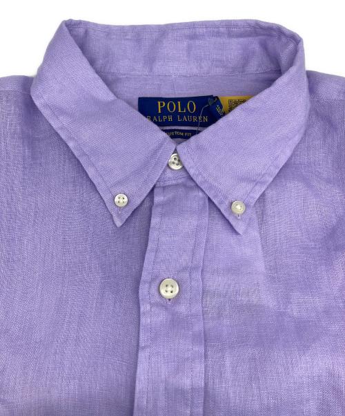 POLO RALPH LAUREN（ポロ・ラルフローレン）POLO RALPH LAUREN (ポロ・ラルフローレン) リネンシャツ パープル サイズ:L 未使用品の古着・服飾アイテム