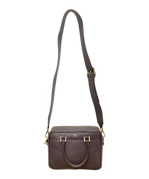 Manuel MILANO（マニュエルミラノ）Manuel MILANO (マニュエルミラノ) 2WAYレザーバッグ ブラウンの古着・服飾アイテム