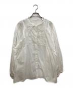 JOURNAL STANDARD relumeジャーナルスタンダード レリューム）の古着「ボリュームスリーブコットンブラウス」｜ホワイト