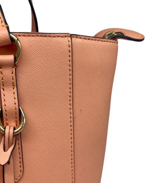 LAUREN RALPH LAUREN（ローレンラルフローレン）LAUREN RALPH LAUREN (ローレンラルフローレン) レザートートバッグ オレンジの古着・服飾アイテム