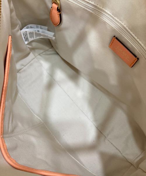 LAUREN RALPH LAUREN（ローレンラルフローレン）LAUREN RALPH LAUREN (ローレンラルフローレン) レザートートバッグ オレンジの古着・服飾アイテム