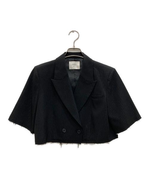 Ameri（アメリ）Ameri (アメリ) CUT OFF SHORT JACKET/カット オフ ショート ジャケット ブラック サイズ:Sの古着・服飾アイテム