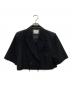 Ameri（アメリ）の古着「CUT OFF SHORT JACKET/カット オフ ショート ジャケット」｜ブラック