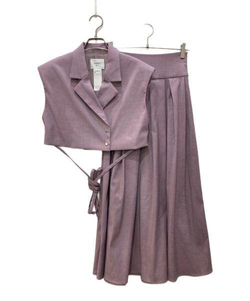 Ameri（アメリ）AMERI (アメリ) スカートセットアップ パープル サイズ:Sの古着・服飾アイテム