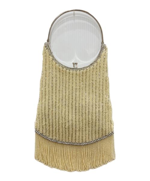 BIGOTRE（ビゴター）BIGOTRE (ビゴター) ビーズバッグ ホワイトの古着・服飾アイテム