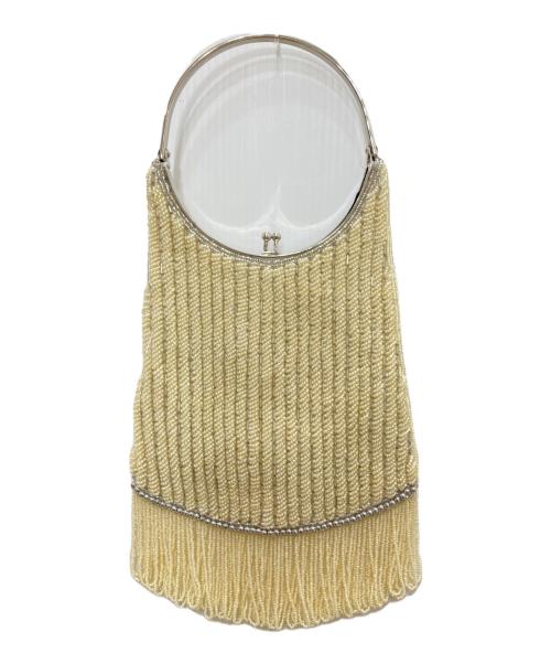 BIGOTRE（ビゴター）BIGOTRE (ビゴター) ビーズバッグ ホワイトの古着・服飾アイテム