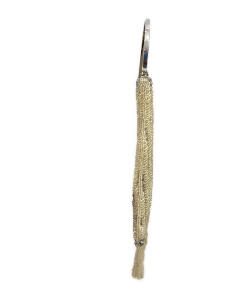 BIGOTRE（ビゴター）BIGOTRE (ビゴター) ビーズバッグ ホワイトの古着・服飾アイテム