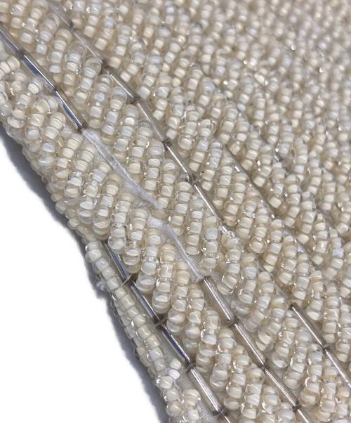 BIGOTRE（ビゴター）BIGOTRE (ビゴター) ビーズバッグ ホワイトの古着・服飾アイテム