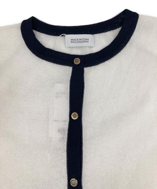 MACKINTOSH PHILOSOPHY（マッキントッシュ フィロソフィー）MACKINTOSH PHILOSOPHY (マッキントッシュ フィロソフィー) ロイトンシアーニット ホワイト サイズ:38の古着・服飾アイテム