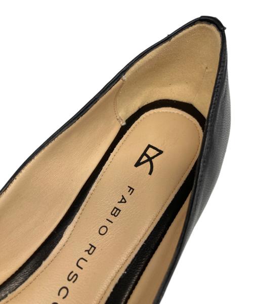 FABIO RUSCONI（ファビオルスコーニ）FABIO RUSCONI (ファビオルスコーニ) フラットパンプス ブラック サイズ:39の古着・服飾アイテム